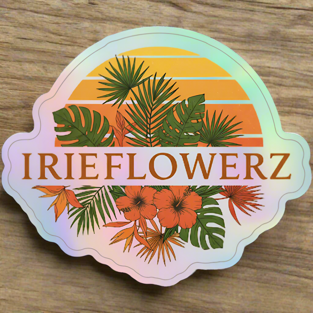 IrieFlowerz 3in. Holographic Sticker